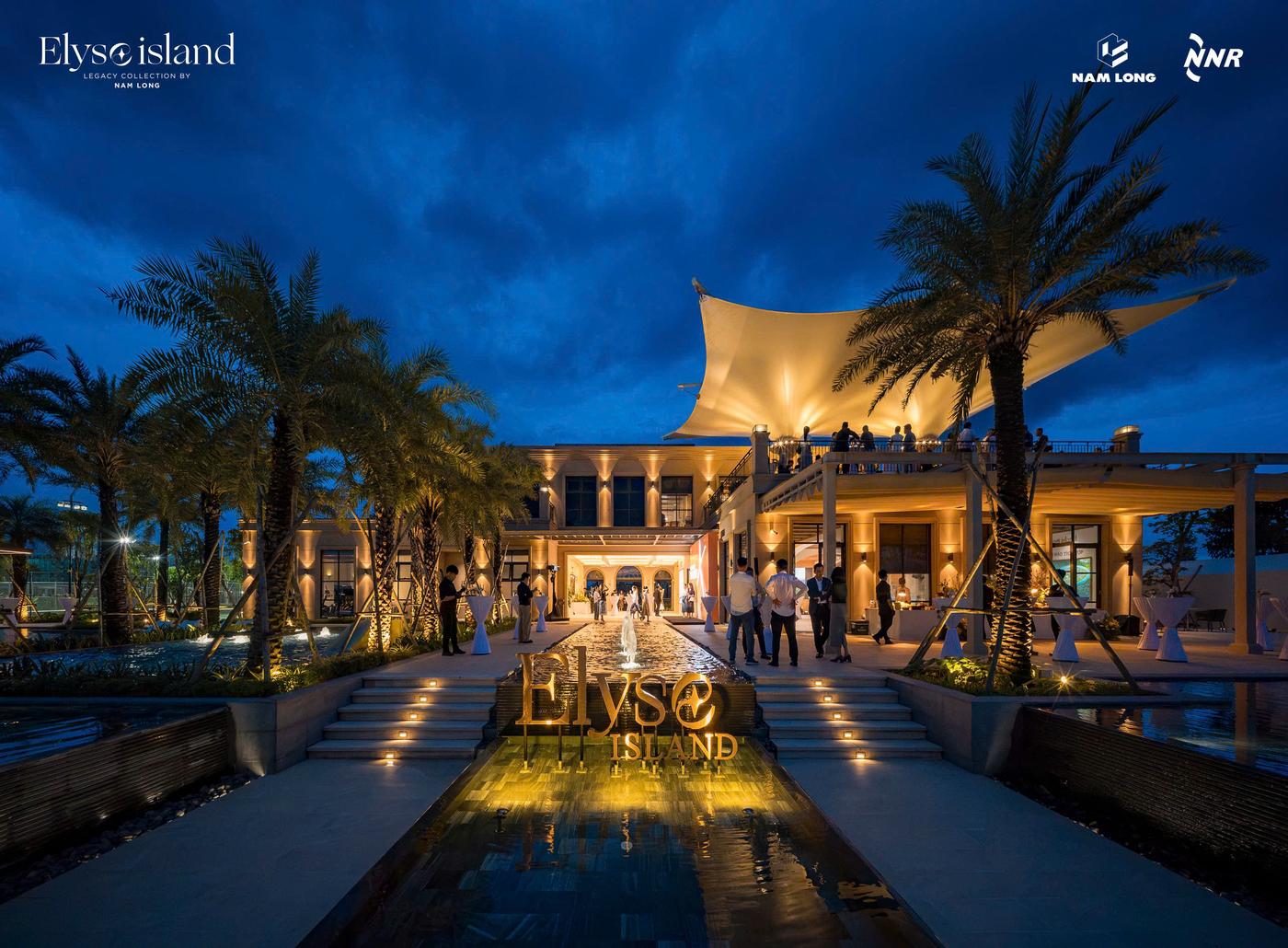Lối vào Elyse Island về đêm